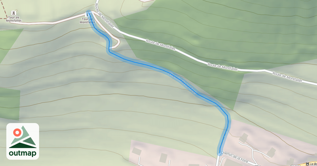 Map of Chemin de la Tour