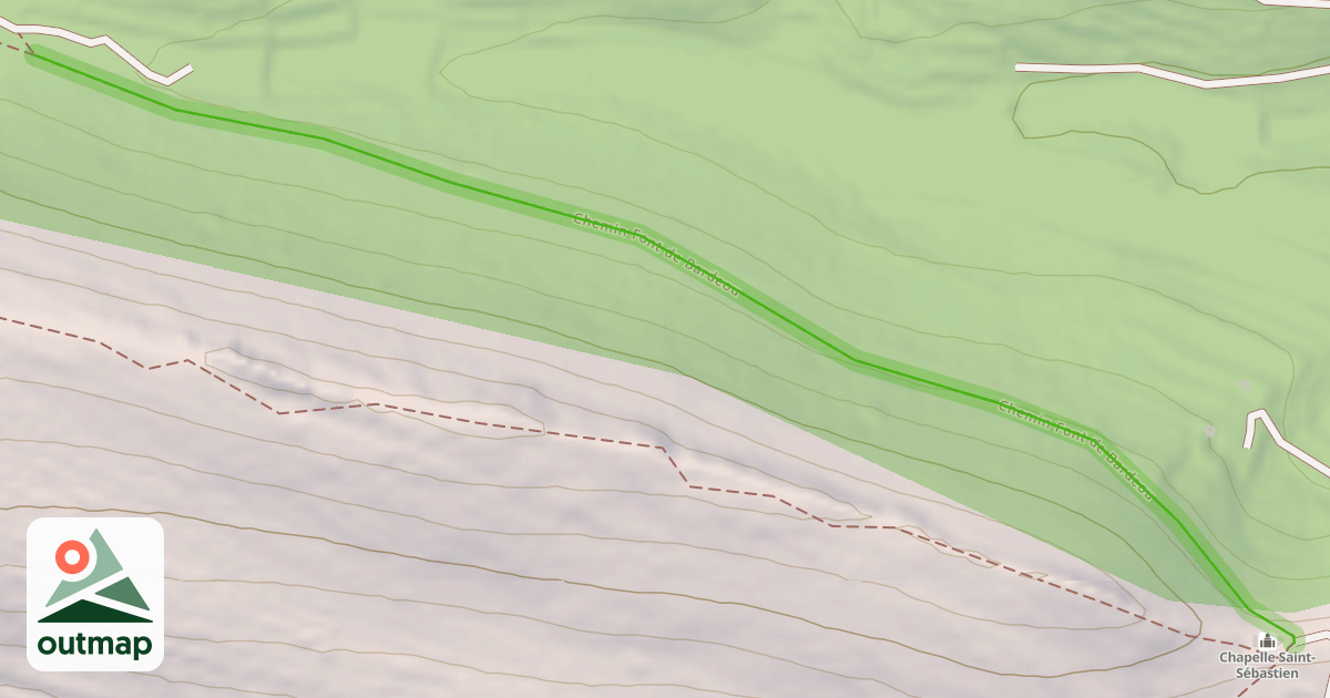 Map of Chemin Font de Bardeou
