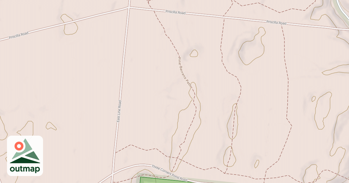Map of Pine Barren Path