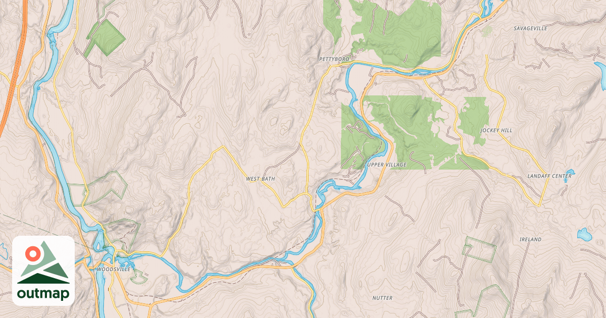 Map of Cross NH Adventure Trail
