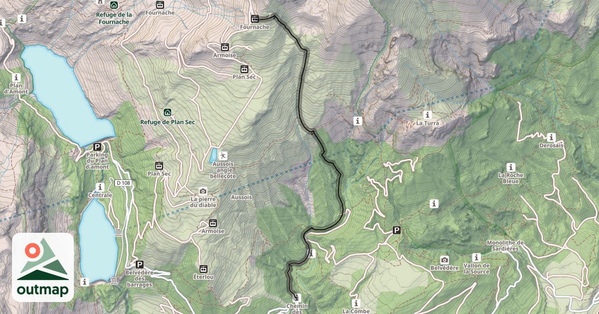 Map of Les Balmes