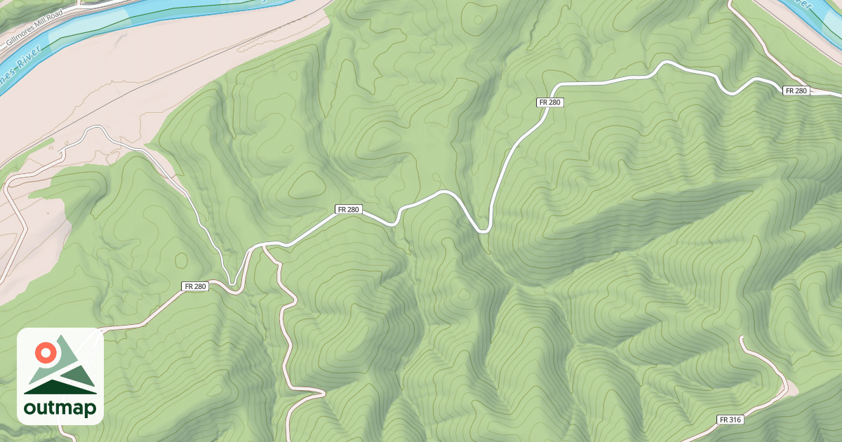 Map of GILMORE HOLLOW
