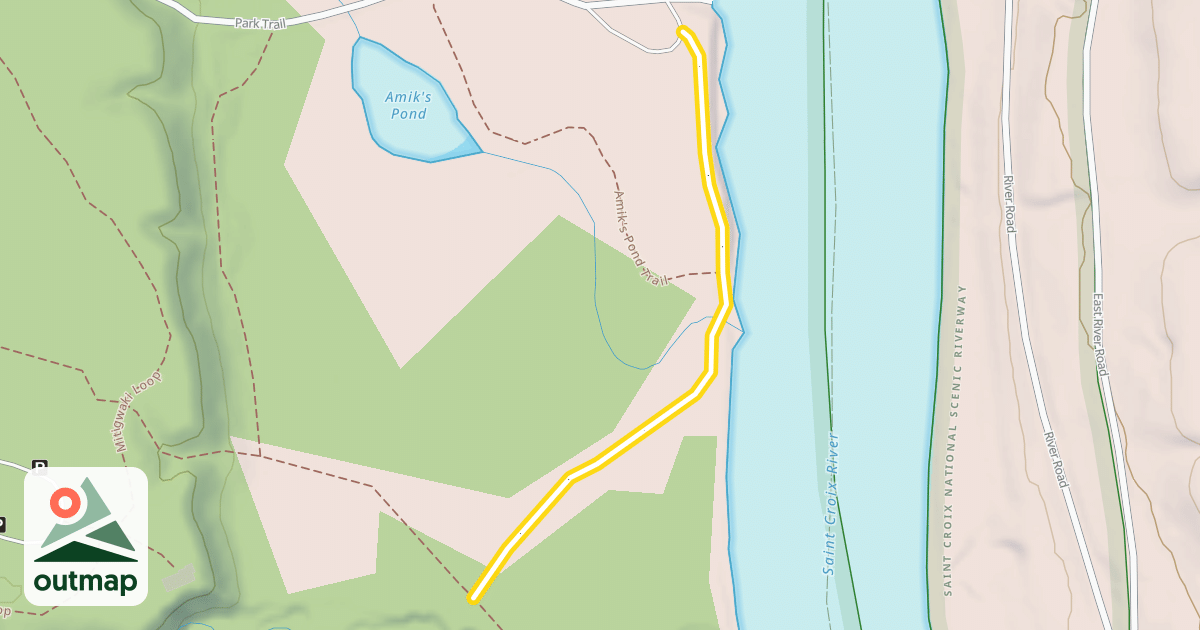 Map of Malter F. Mondale River Trail
