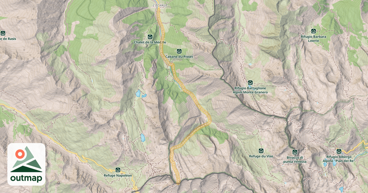 Map of Col d'Asti — L'Échalp