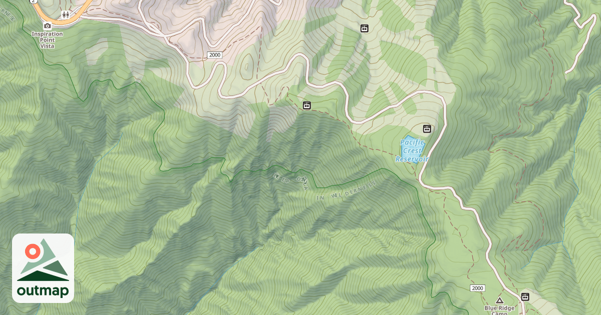 Map of E. BLUE RIDGE/WRIGHT MT