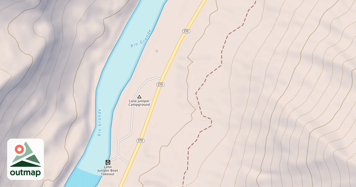 Map of La Senda Del Medio Trail
