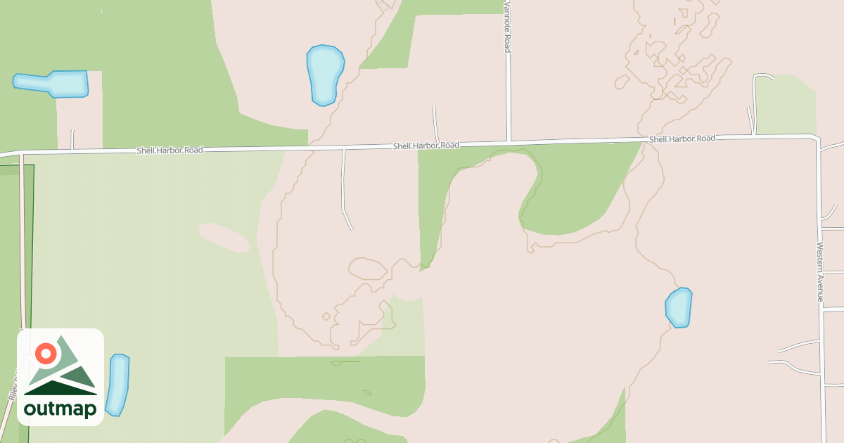 Map of Lake George State Forest Trail in Volusia