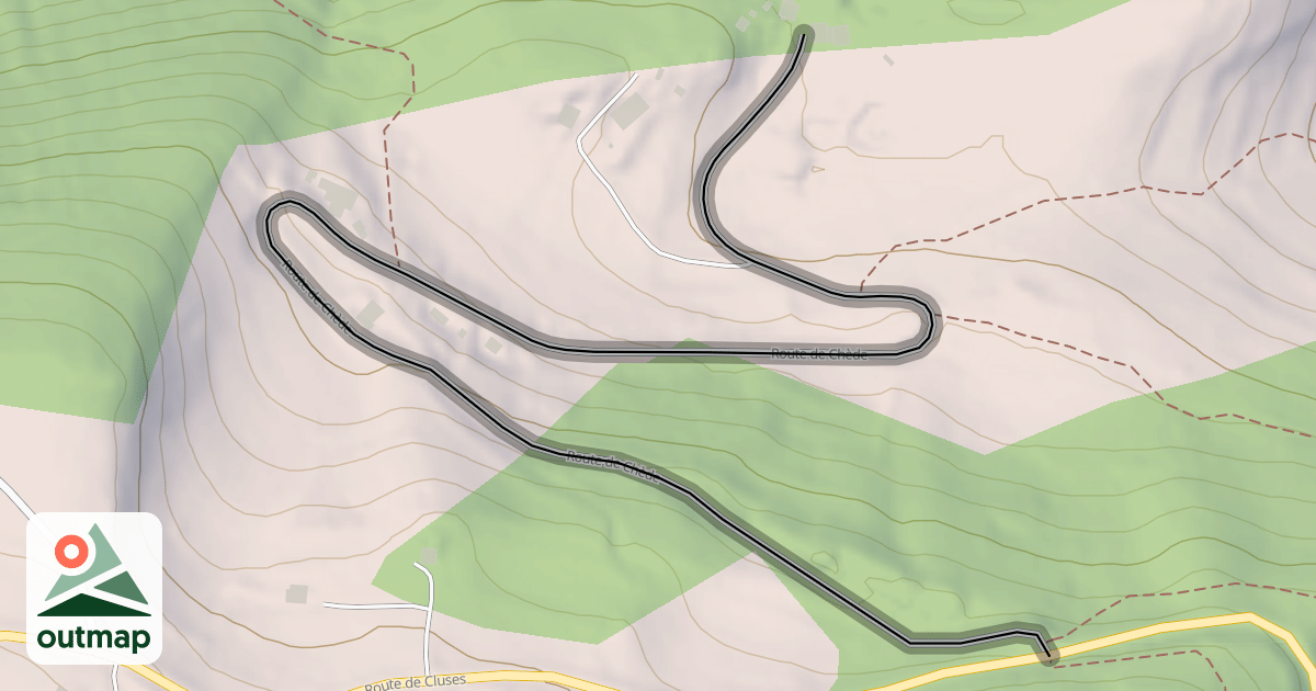 Map of Route de Chède