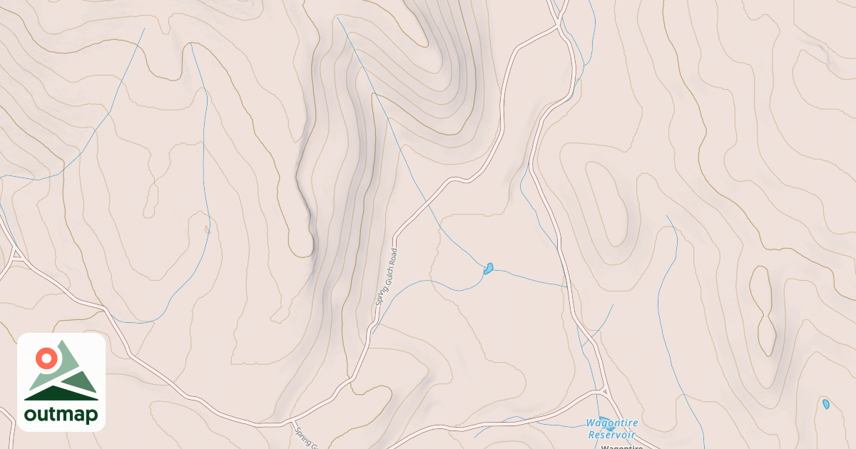 Map of BALD MTN FLAT SPUR
