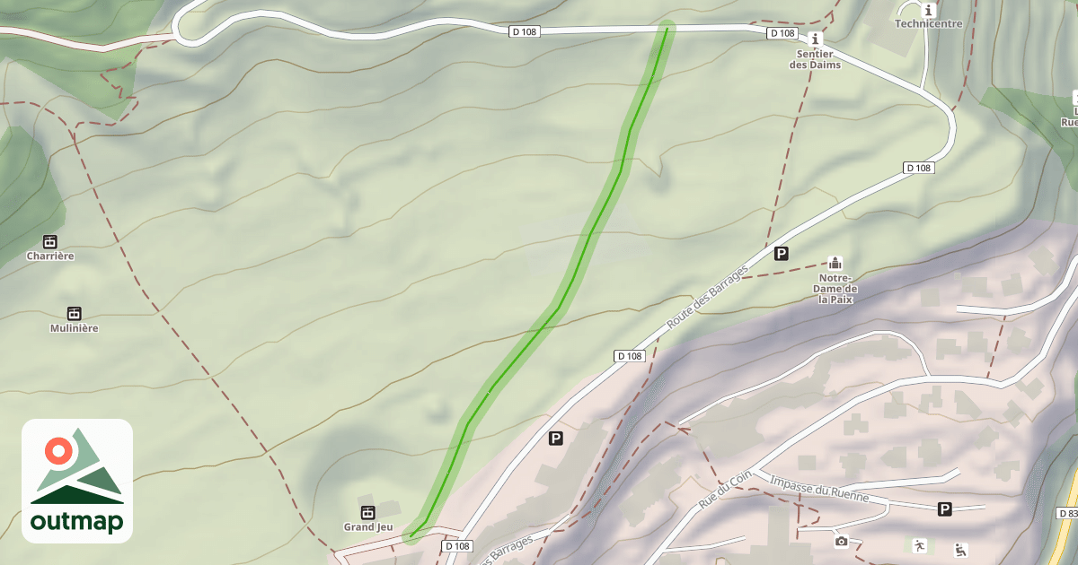 Map of Les Côtes