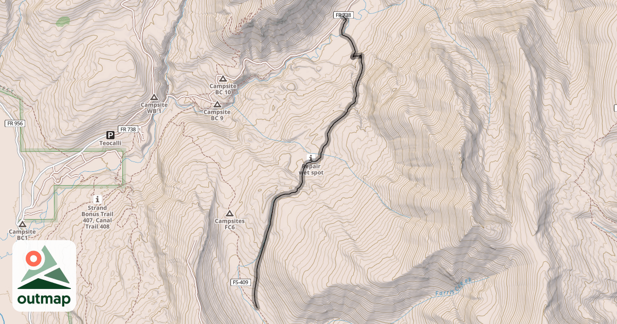 Map of Strawberry Trail 627