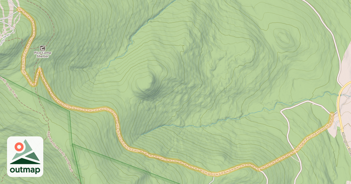 Map of Killington-Pico Interconnect