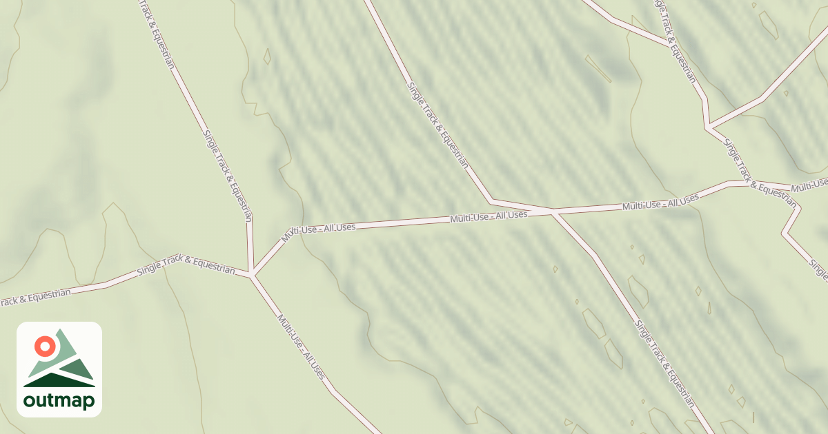 Map of Interlake State Recreation Area Trails