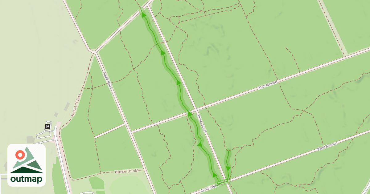 Map of MTB (brown track)