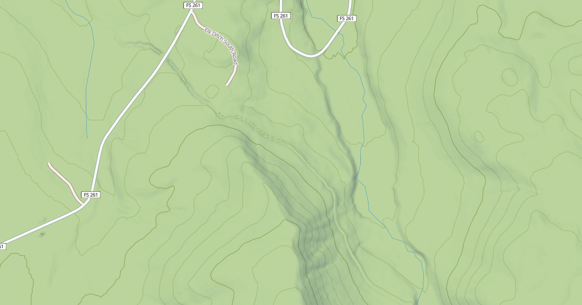 Map preview of ELK DITCH SOUTH