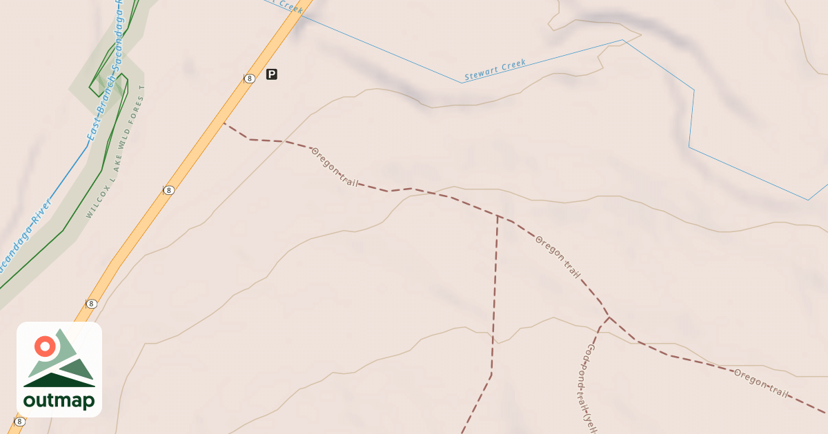 Map of Oregon Trail