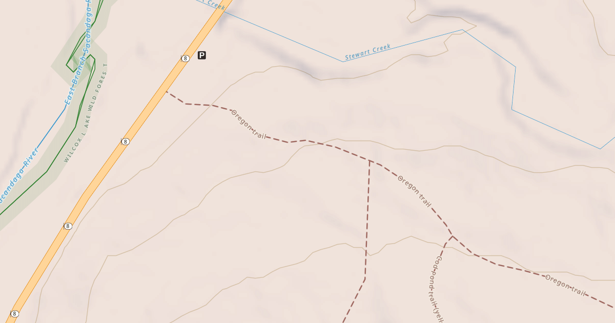 Map preview of Oregon Trail