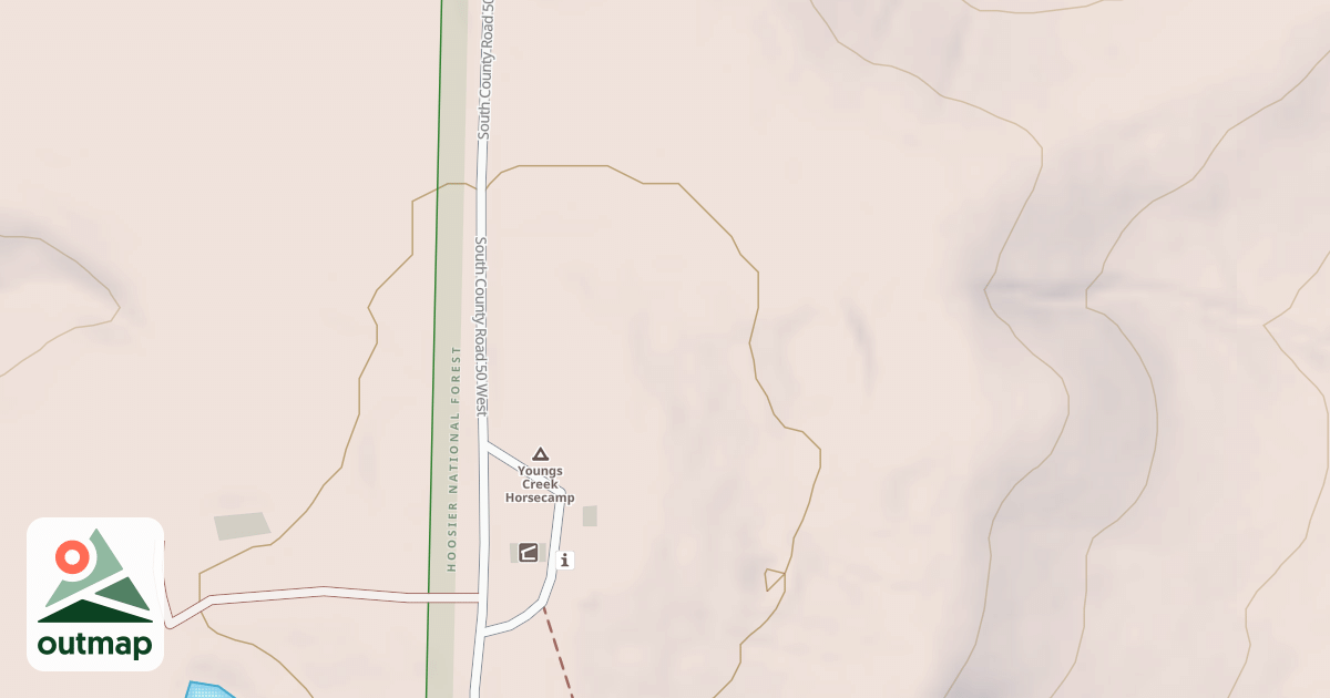 Map of YOUNGS CREEK H C - N E LOOP