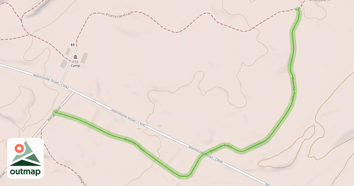 Map of Bronze Trail