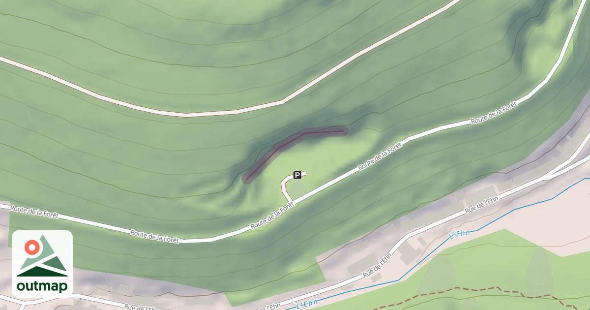 Map of Carrière de Klingenthal (Rocher d'escalade)