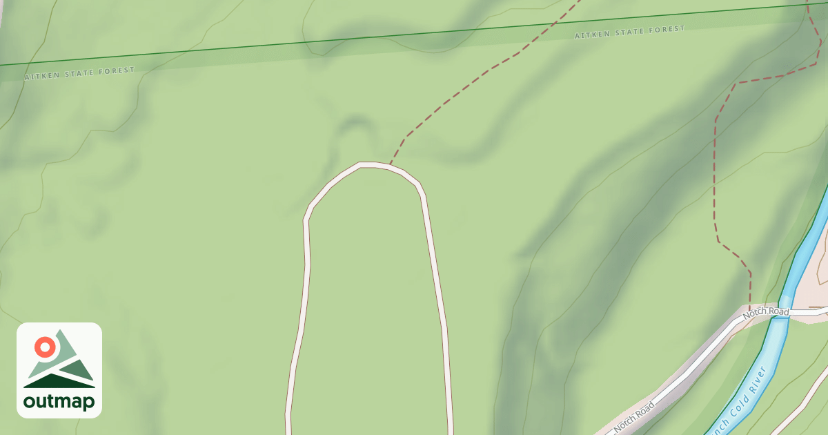 Map of Corridor 407 F/Tamarack Notch Trail