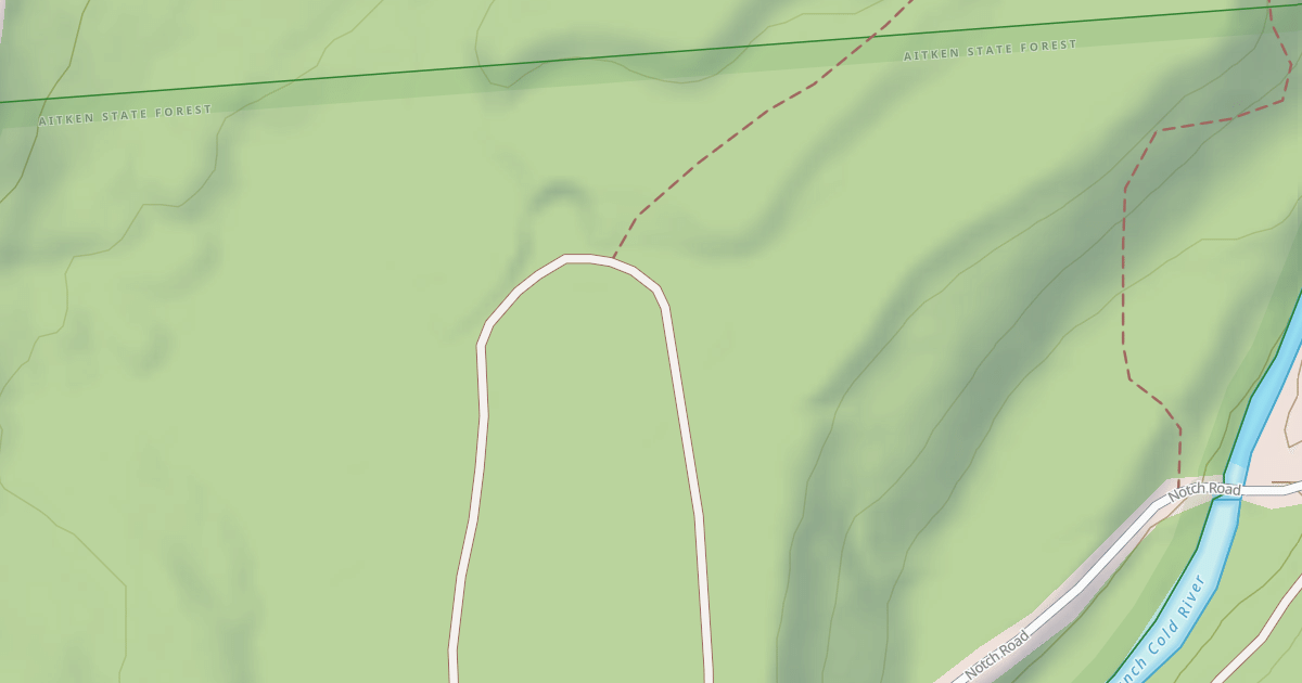 Map preview of Corridor 407 F/Tamarack Notch Trail