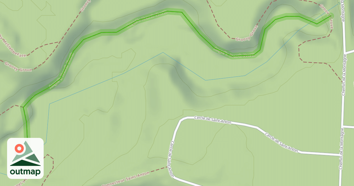 Map of Angel's Bench North