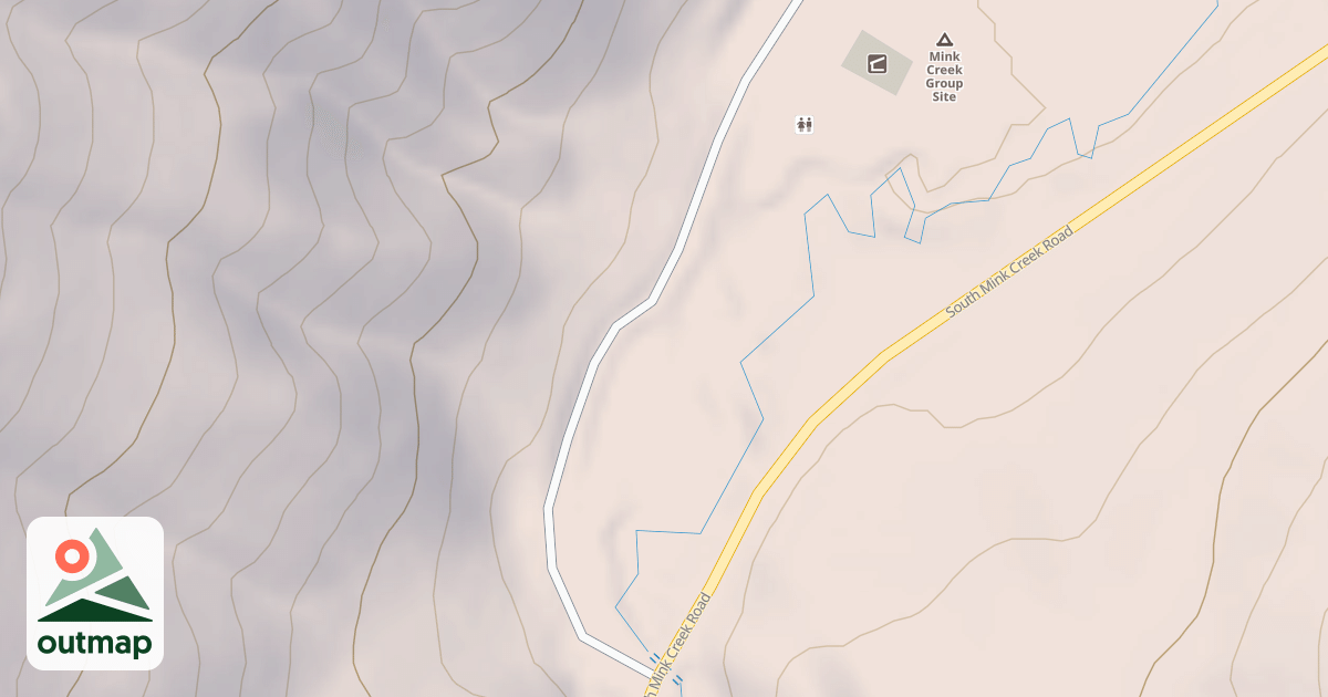 Map of MINK CRK. GROUP SITE