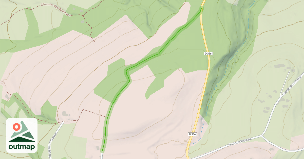 Map of Chemin de la Pallud