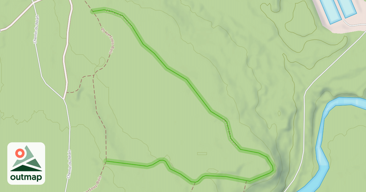 Map of 24 La Cahoteuse