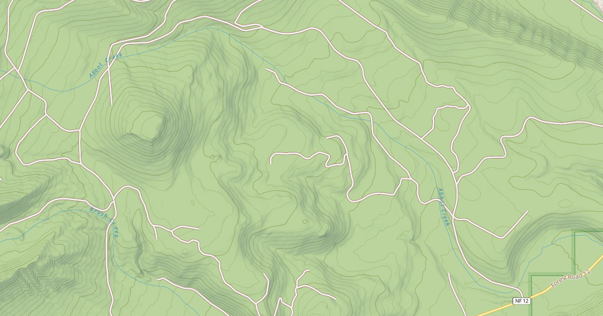 Map preview of USFS Motor Vehicle Use Map Roads {013F6301-F87D-4DB1-A118-6537C5FB821E}