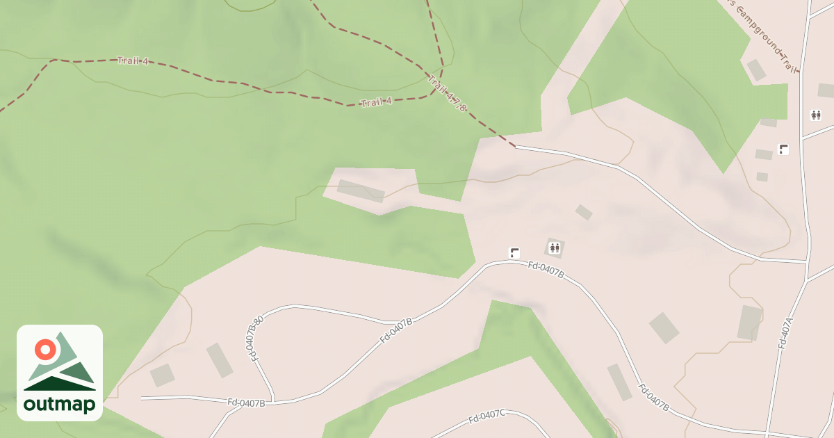 Map of A AREA STABLE ACCESS