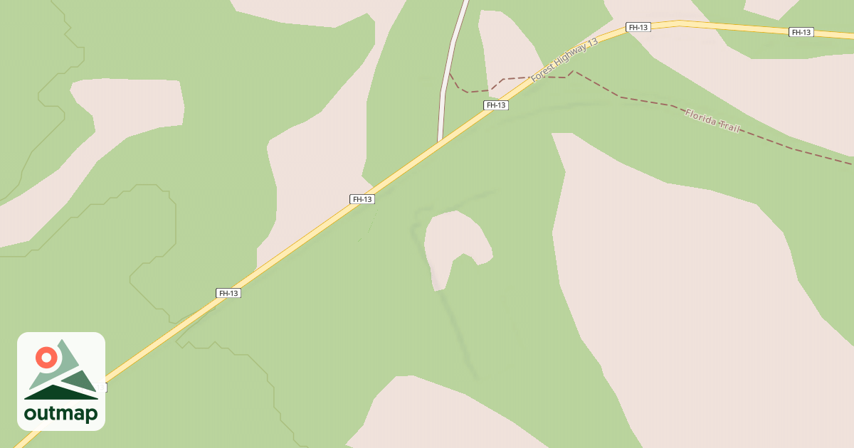 Map of FOREST HIGHWAY 13 (CR 368 WAK)