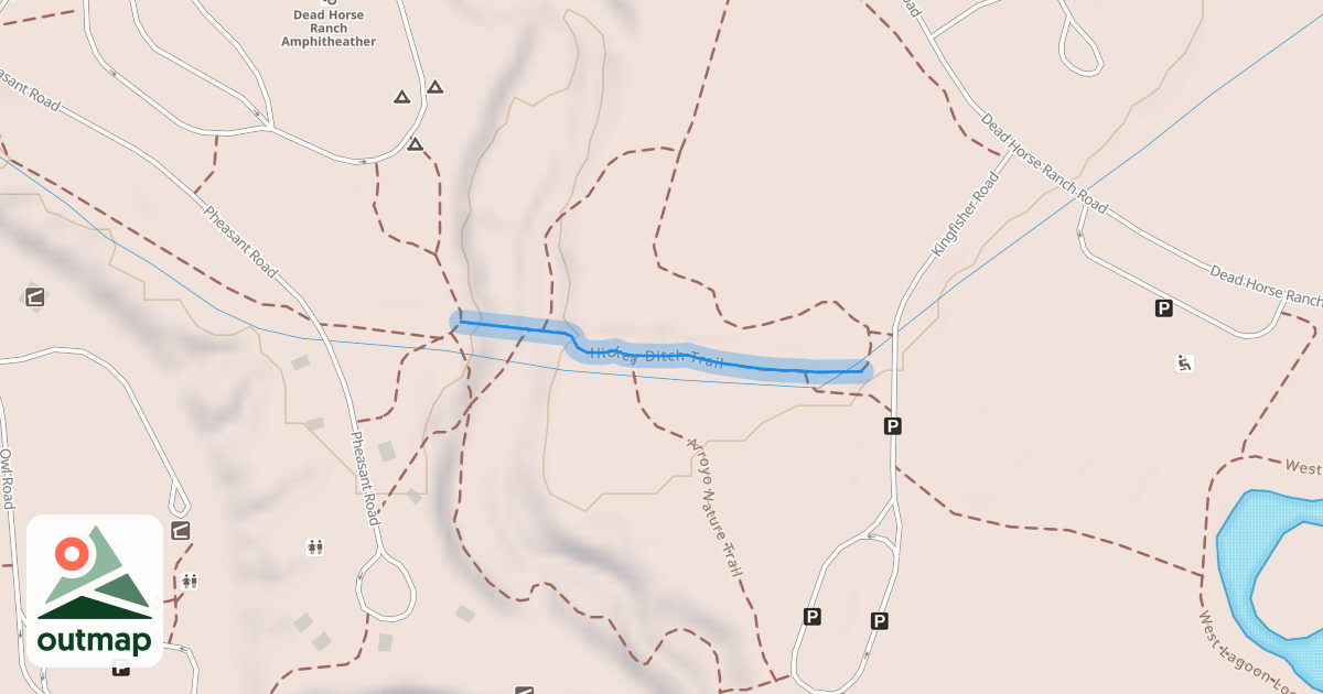 Map of Hickey Ditch Trail