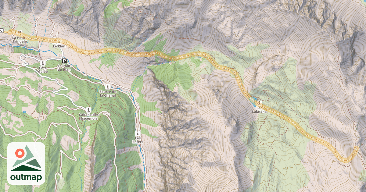 Map of Col du Crachet — La Chalp