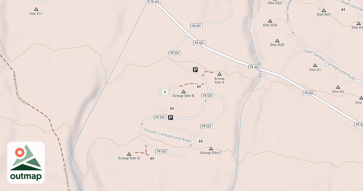 Map of FORSYTH GROUP AREA