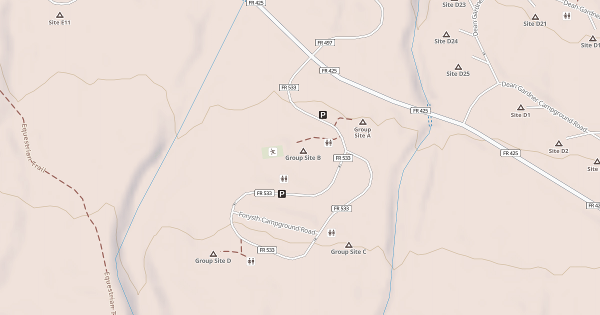 Map preview of FORSYTH GROUP AREA