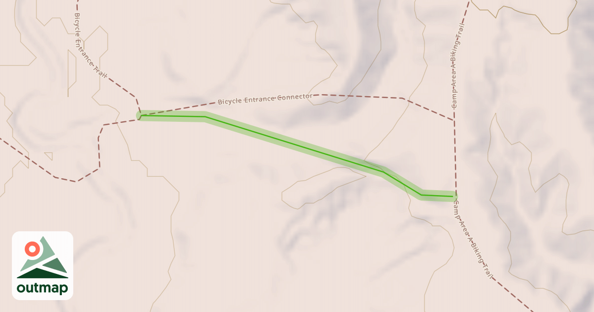 Map of Bicycle Entrance Connector in Cross