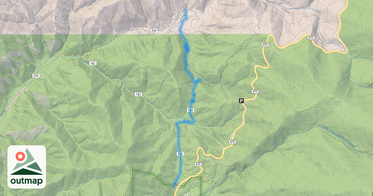 Map of Borrego Trail (150)