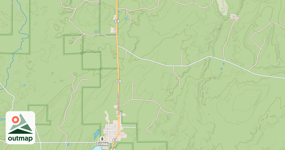Map of Forest County Snowmobile