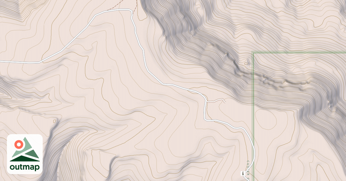 Map of PRYOR MOUNTAIN ROAD