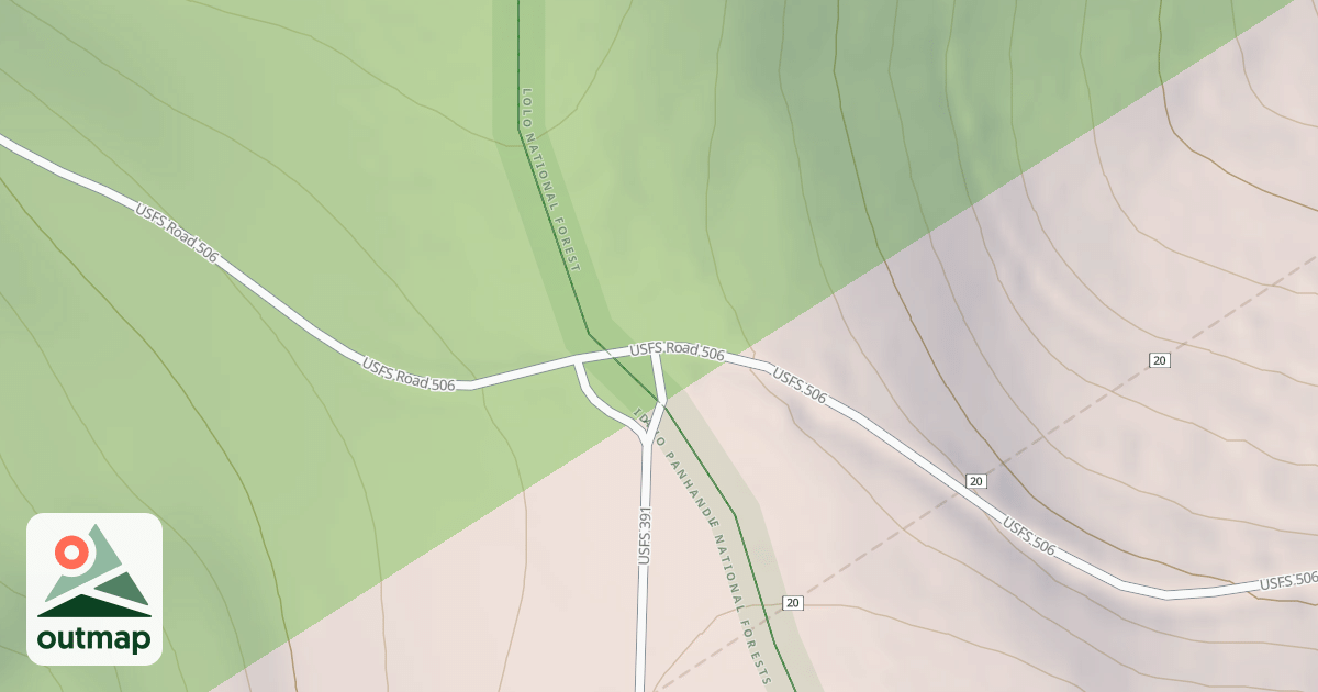 Map of Rainy/dominion Loop in Mineral