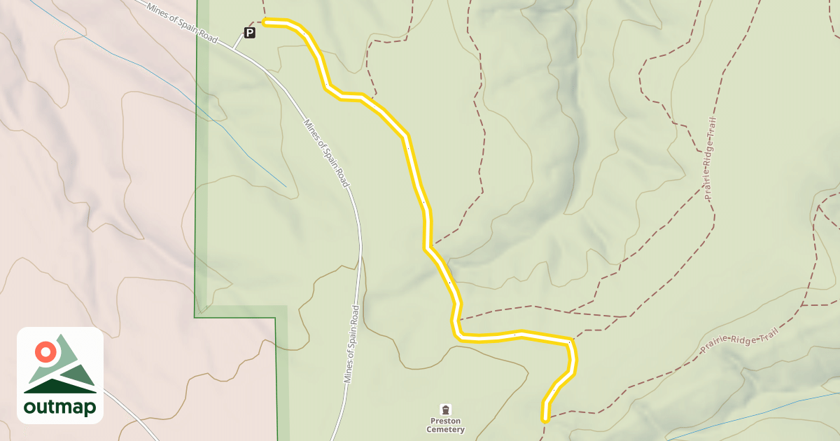 Map of Prairie Ridge Trail