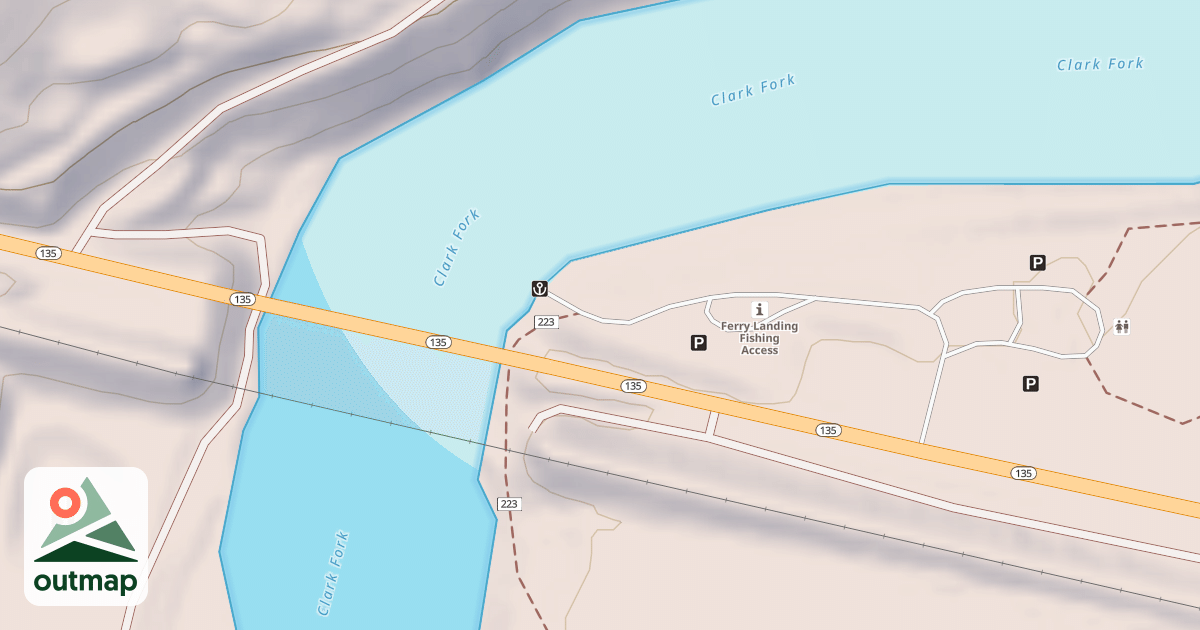 Map of FERRY LANDING BOAT RAMP