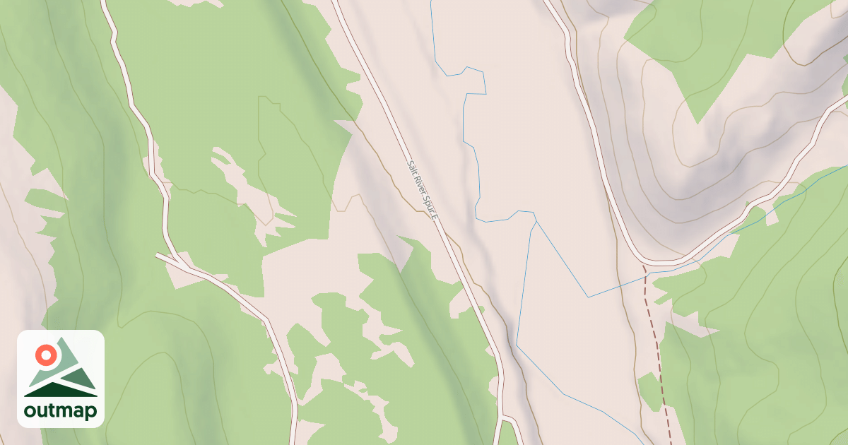 Map of SALT RIVER SPUR E