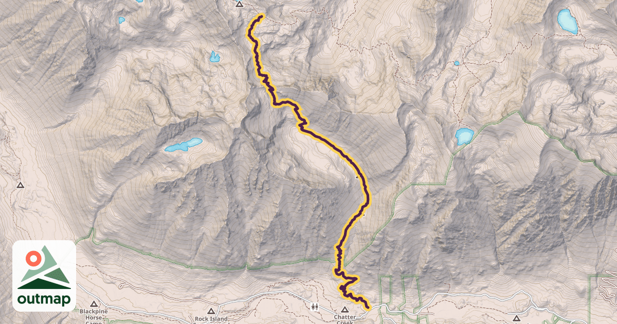 Map of Chatter Creek Trail