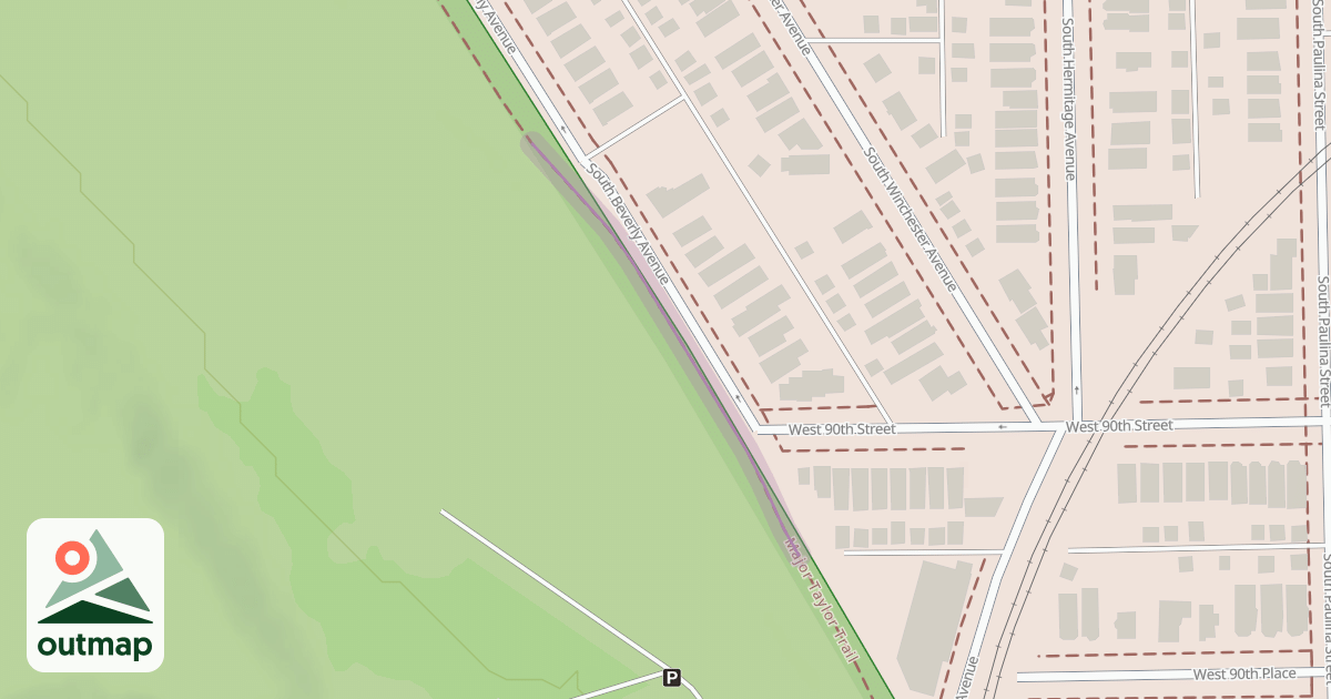 Map of Major Taylor Trail