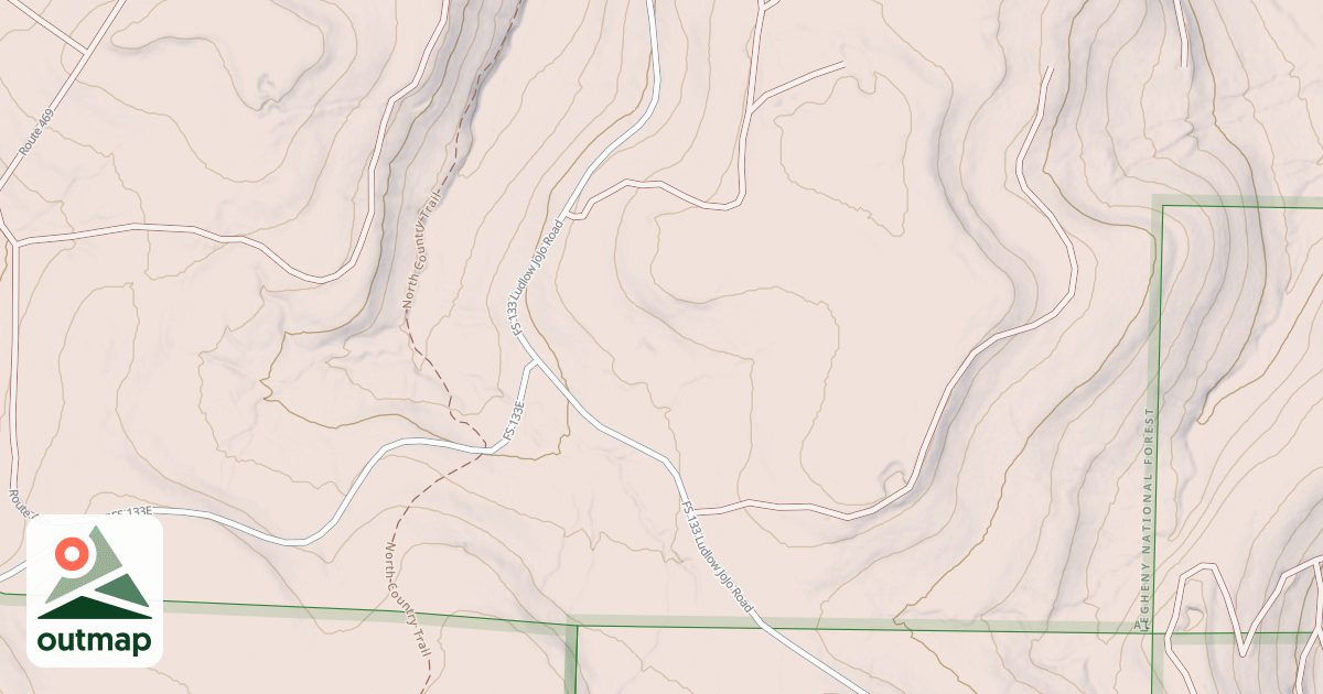 Map of LUDLOW JOJO