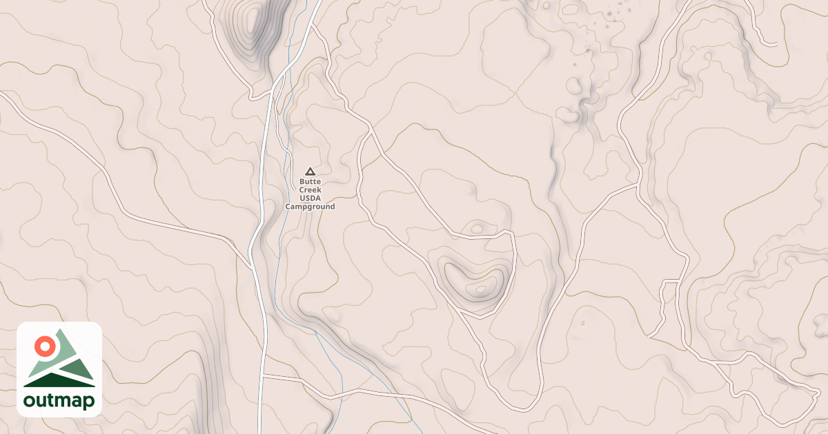 Map of EAST BUTTE CREEK
