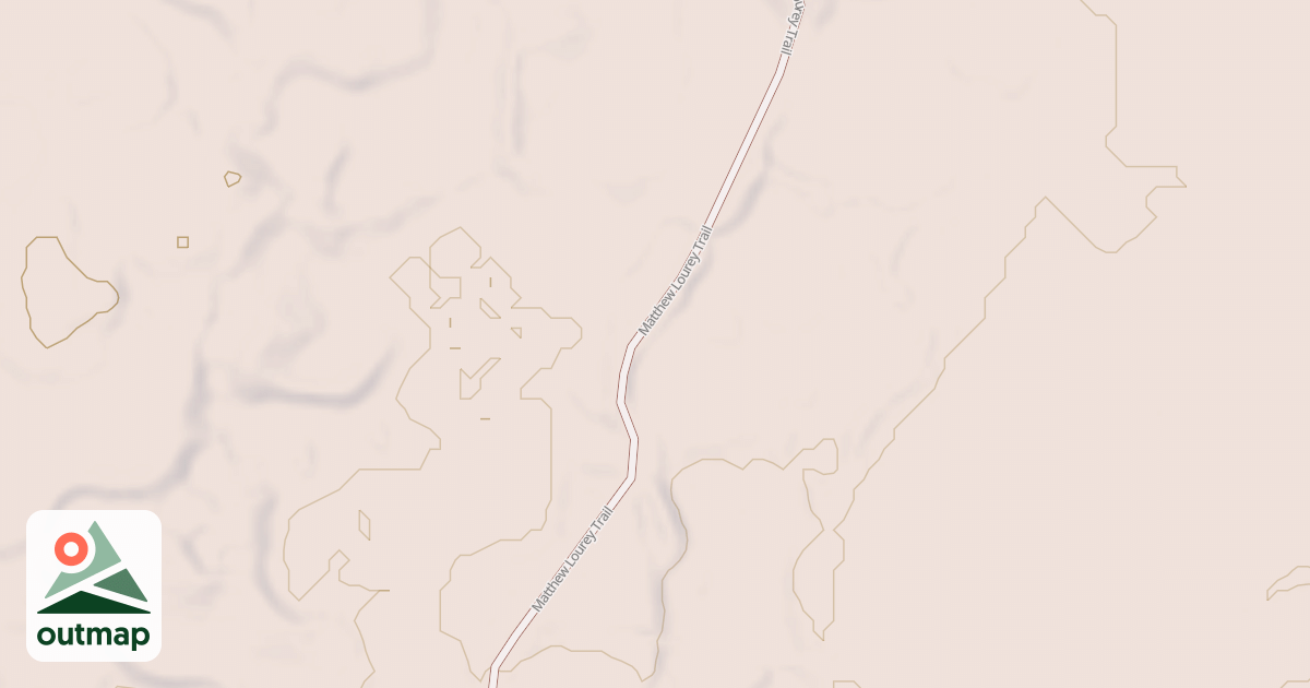 Map of Matthew Lourey State Trail